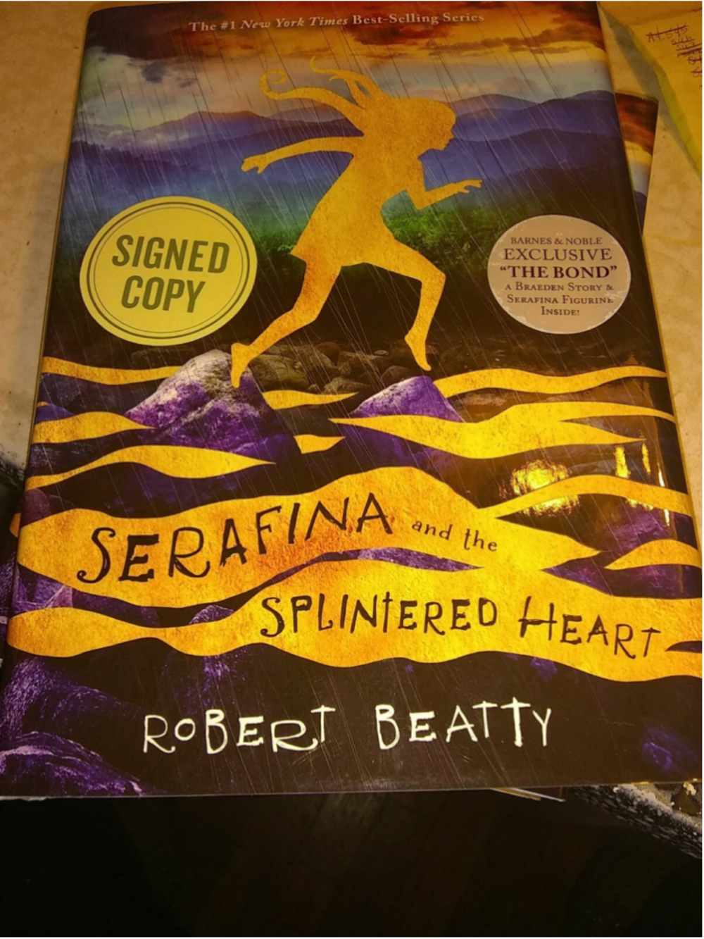 Serafina and the Splintered Heart Hardcover New Signed Copy Exclusive Copy B & N